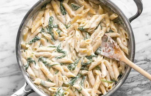 spenatovo-syrove penne