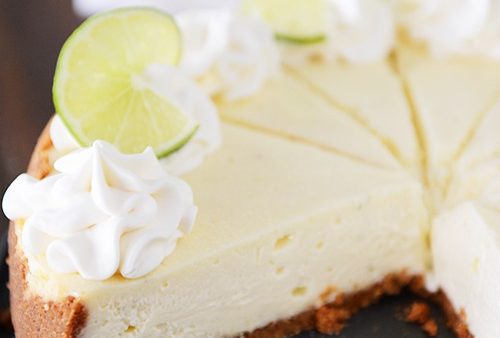 limetkový cheesecake