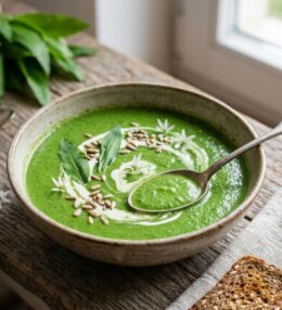 Jarná Krémová Polievka z Medvedieho Cesnaku